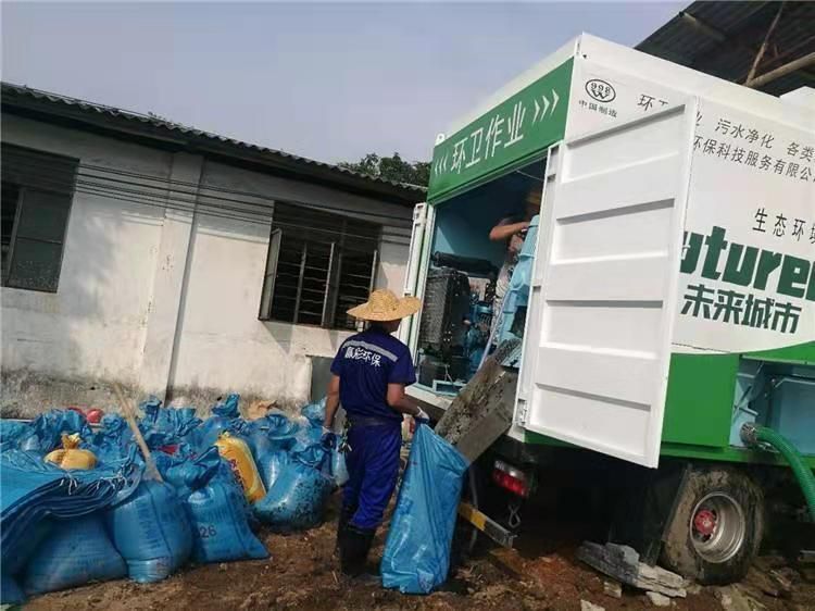 科尔沁右翼前工业污泥压干处理